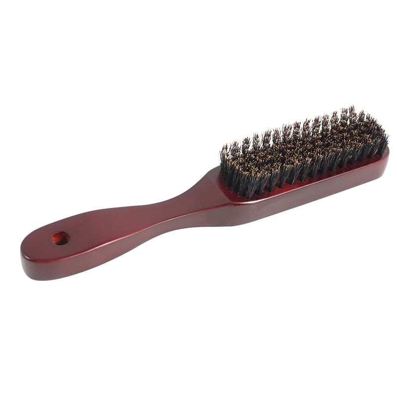 Wood Handle Boar Bristle Hairdressing Brush