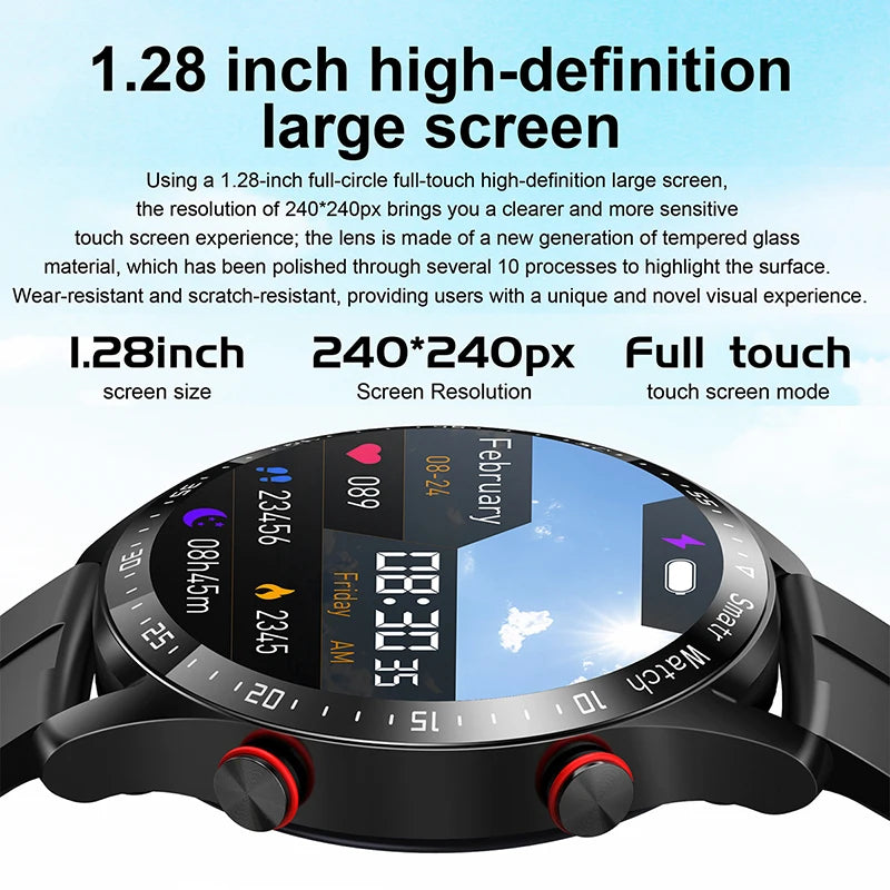 Smart Watch Men Waterproof Sport Fitness Tracker Weather IOS and Android