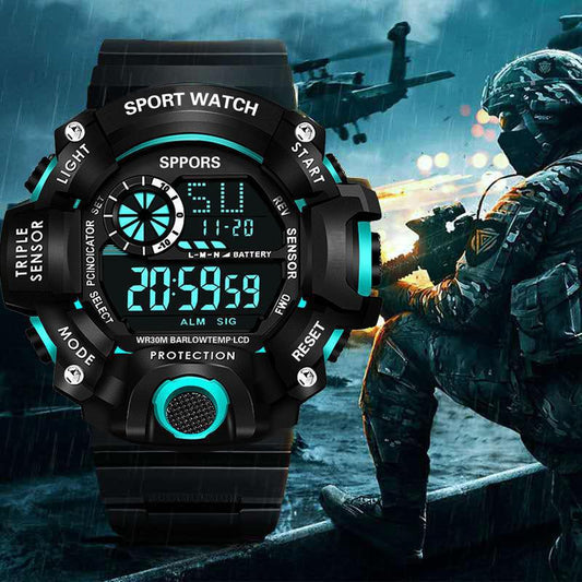 Luminous Large Dial Electronic Wristwatch